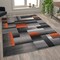 Flash Furniture Orange 6' x 9' Modern Color Blocked Area Rug ACD-RGTRZ861-69-OR-GG - alternate 5